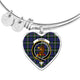 Baird Modern Scottish Clan Tartan Bangle Heart - kittentee