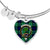Abercrombie Clan Tartan Bangle Heart - kittentee