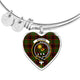 Buchan Modern Scottish Clan Tartan Bangle Heart