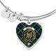 Baillie Scottish Clan Tartan Bangle Heart - kittentee