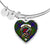 Adam Scottish Clan Tartan Bangle Heart - kittentee