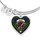 Adam Scottish Clan Tartan Bangle Heart - kittentee