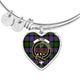 Blair Modern Scottish Clan Tartan Bangle Heart - kittentee