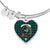 Blackwatch Ancient Scottish Clan Tartan Bangle Heart - kittentee