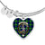 Bannerman Scottish Clan Tartan Bangle Heart - kittentee