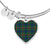 Allison Scottish Clan Tartan Bangle Heart - kittentee