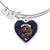 Agnew Modern Clan Tartan Bangle Heart - kittentee