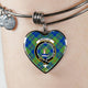 Barclay Hunting Scottish Clan Tartan Bangle Heart - kittentee