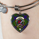 Adam Scottish Clan Tartan Bangle Heart - kittentee
