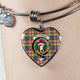 Buchanan Ancient Scottish Clan Tartan Bangle Heart