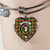 Buchanan Scottish Clan Tartan Bangle Heart
