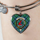 Armstrong Ancient Scottish Clan Tartan Bangle Heart - kittentee