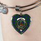 Blair Scottish Clan Tartan Bangle Heart