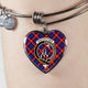 Anstruther Scottish Clan Tartan Bangle Heart - kittentee