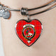 Burnett Modern Scottish Clan Tartan Bangle Heart