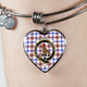 Boswell Modern Scottish Clan Tartan Bangle Heart
