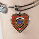 Bruce Modern Scottish Clan Tartan Bangle Heart