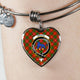Bruce Scottish Clan Tartan Bangle Heart