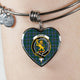Broun Scottish Clan Tartan Bangle Heart