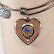 Bruce Ancient Scottish Clan Tartan Bangle Heart