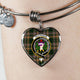 Buchanan Hunting Scottish Clan Tartan Bangle Heart