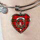 Brodie Modern Scottish Clan Tartan Bangle Heart