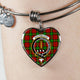 Auchinleck Scottish Clan Tartan Bangle Heart - kittentee