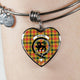Baxter Scottish Clan Tartan Bangle Heart - kittentee