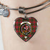 Byres Scottish Clan Tartan Bangle Heart