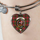 Byres Scottish Clan Tartan Bangle Heart