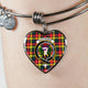 Buchanan Modern Scottish Clan Tartan Bangle Heart