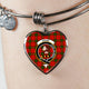 Adair Clan Tartan Bangle Heart - kittentee