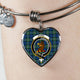 Baird Ancient Scottish Clan Tartan Bangle Heart - kittentee