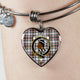 Borthwick Scottish Clan Tartan Bangle Heart