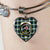 Blackwatch Blue Modern Scottish Clan Tartan Bangle Heart - kittentee