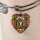 Buchanan Modern Scottish Clan Tartan Bangle Heart