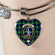 Bannerman Scottish Clan Tartan Bangle Heart - kittentee