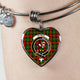 Byres Modern Scottish Clan Tartan Bangle Heart