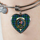 Blackwatch Ancient Scottish Clan Tartan Bangle Heart - kittentee
