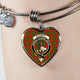 Burnett Scottish Clan Tartan Bangle Heart