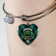 Abercrombie Tartan Plaid Bangle Heart - kittentee