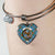 Agnew Ancient Clan Tartan Bangle Heart - kittentee