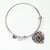 Borthwick Scottish Clan Tartan Bangle Heart