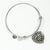 Bell Scottish Clan Tartan Bangle Heart - kittentee