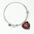 Belshes Scottish Clan Tartan Bangle Heart - kittentee