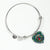 Armstrong Ancient Scottish Clan Tartan Bangle Heart - kittentee