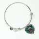 Armstrong Ancient Scottish Clan Tartan Bangle Heart - kittentee