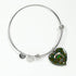 Bisset Pattern Scottish Clan Tartan Bangle Heart