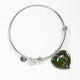 Bisset Pattern Scottish Clan Tartan Bangle Heart - kittentee
