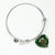 Agnew Hunting Clan Tartan Bangle Heart - kittentee